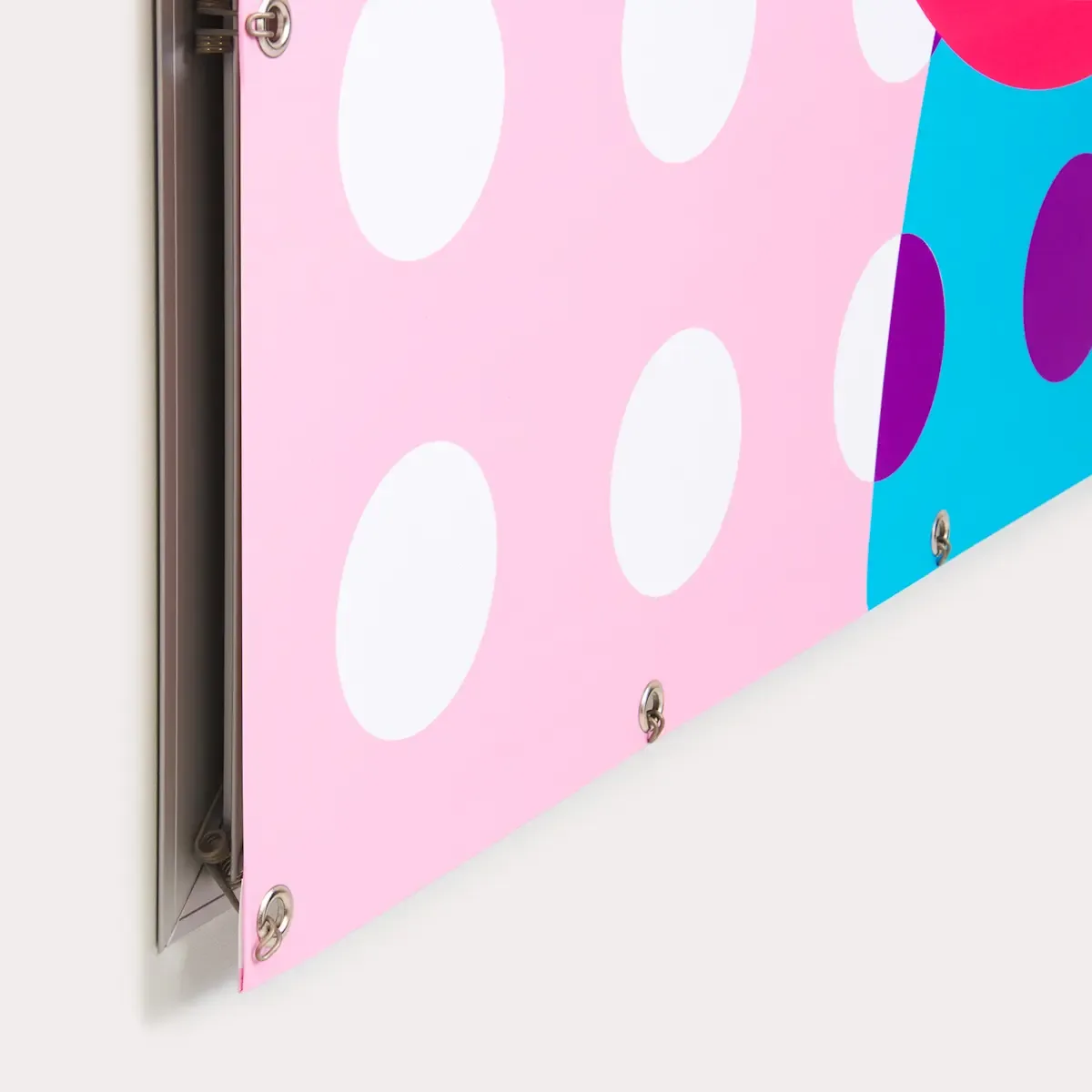 Blisy® spandoek met ringen en zoom – full colour buitendoe